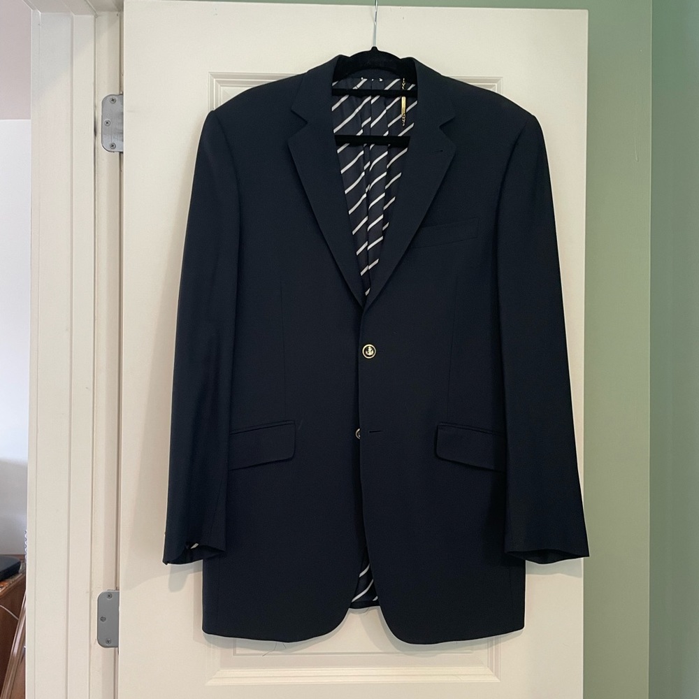 Dolce & Gabbana Navy Two-Button Blazer